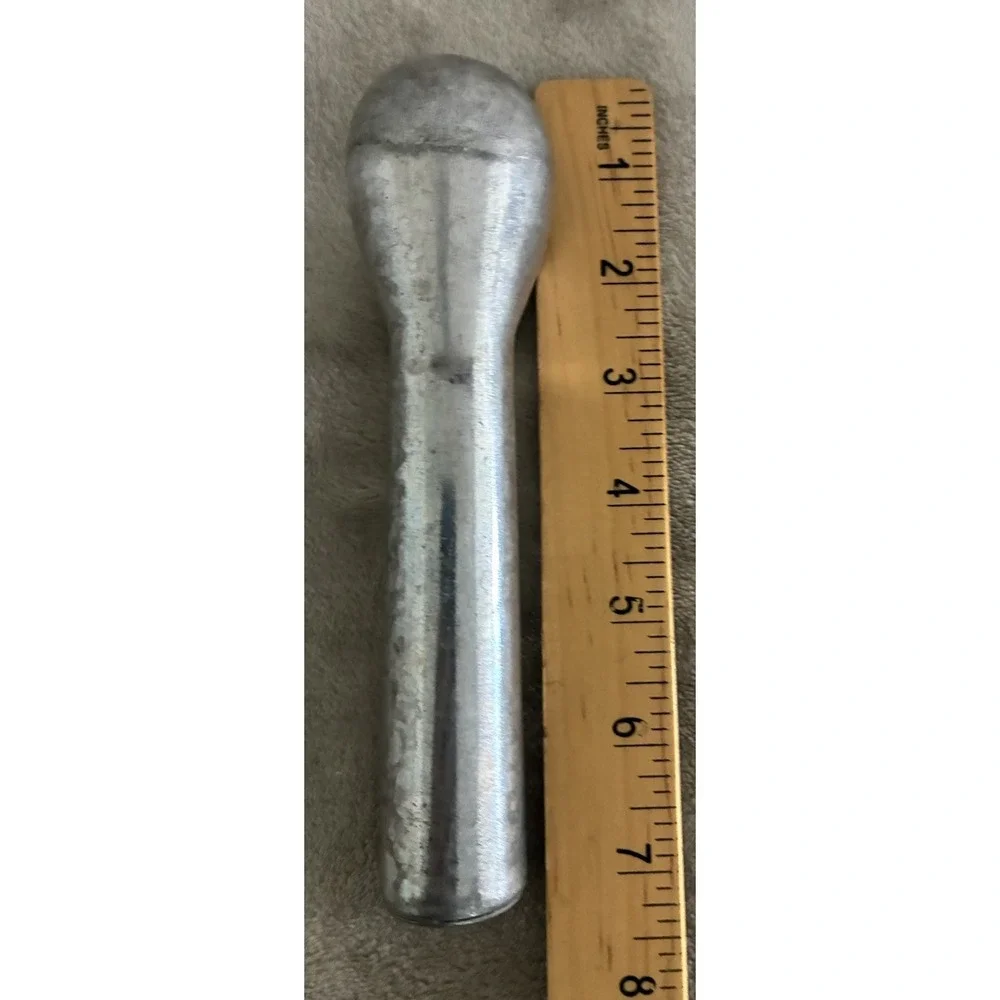 Vintage Ice Cream Scoop Aluminum 7 Inch Farmhouse Rustic Silver Blue Cap